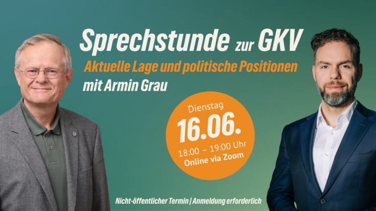 Sprechstunde zur GKV  –  Aktuelle Lage und politische Positionen